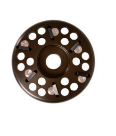 Six-blade hoof trimming disc, 120 mm diameter