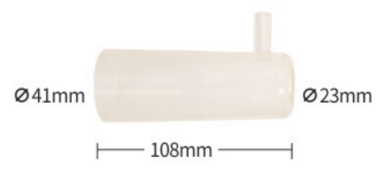 Matched shell dimensional reference for 148 mm Milking Liner for 108 mm Shell - ERV-DF-LIN-00026