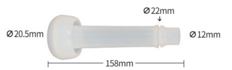 158 mm Milking Liner for 129 mm Shell - ERV-DF-LIN-00027
