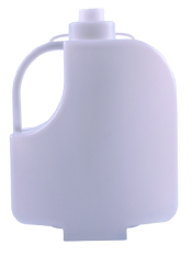 White 2.5 litre veterinary medicine bottle with an integrated handle
