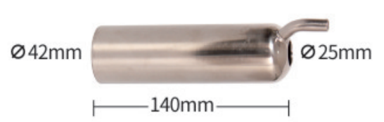 Matched shell dimensional reference for 306 mm Milking Liner for 140 mm Shell - ERV-DF-LIN-00010