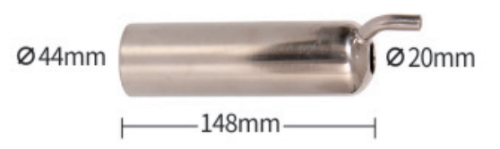 Matched shell dimensional reference for 312 mm Milking Liner for 148 mm Shell - ERV-DF-LIN-00015