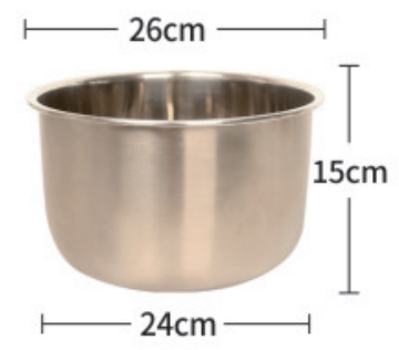 6L Stainless Steel Feeding Bowl - ERV-DF-CAL-00004