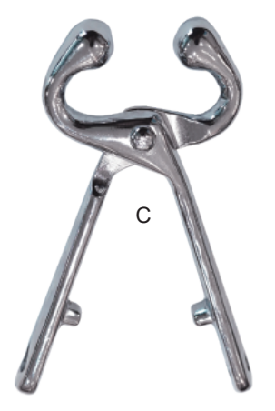 7.3 x 20 cm Carbon Steel Bull Holder - ERV-VI-HUS-00019