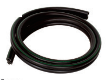 7.5 x 13.5 mm Rubber Twin Pulse Tube 50 m Roll - ERV-DF-TUB-00007