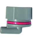 8 L Single-Teat Milk Feeding Bucket - Teat valve detail