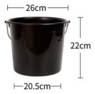 8L PP Feeding Bucket - ERV-DF-CAL-00003