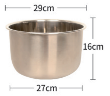 8L Stainless Steel Feeding Bowl - ERV-DF-CAL-00005