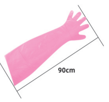 90 cm Disposable PE Long-Arm Gloves - ERV-DF-FRM-00001
