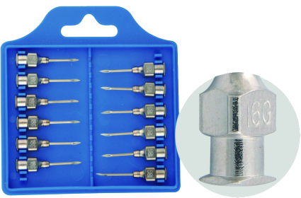 B-Type Veterinary Needles, 12 per Box with a storage box