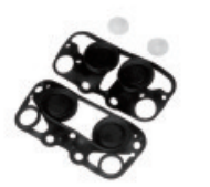 Black Membrane Kit for Milk Pulsators - ERV-DF-PUL-00006