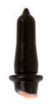 Black Ribbed Calf Feeding Teat - ERV-DF-FED-00013