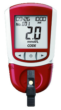 Bovine Whole Blood Calcium Meter - calcium meter screen, buttons and strip port - ERV-VI-DIA-00012