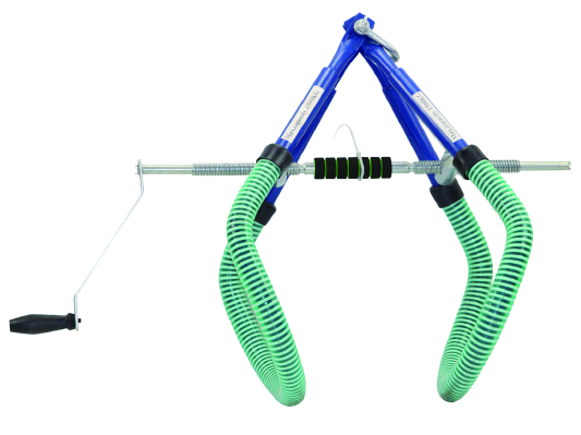 Cattle Lift with Rubber-Covered Supports
