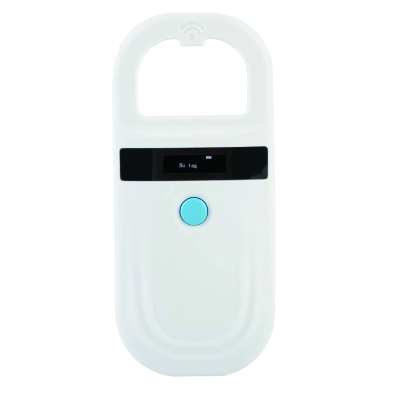 Compact white handheld FDX reader