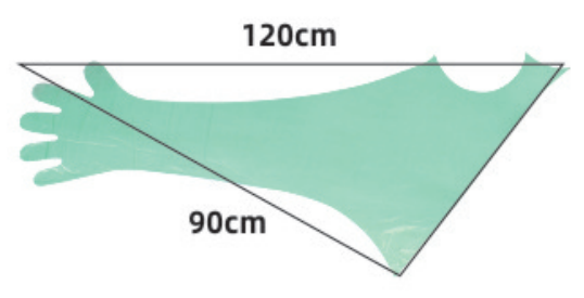 Disposable PE Long-Arm Gloves with Neck Loop - ERV-DF-FRM-00004