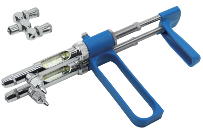 Dual Barrel Continuous Syringe with Independent Adjustment - ERV-VI-ADD-00002