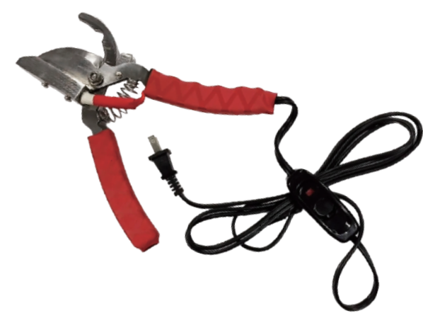 Electric Tail Cutting Pliers with Red Handles - ERV-VI-HUS-00012