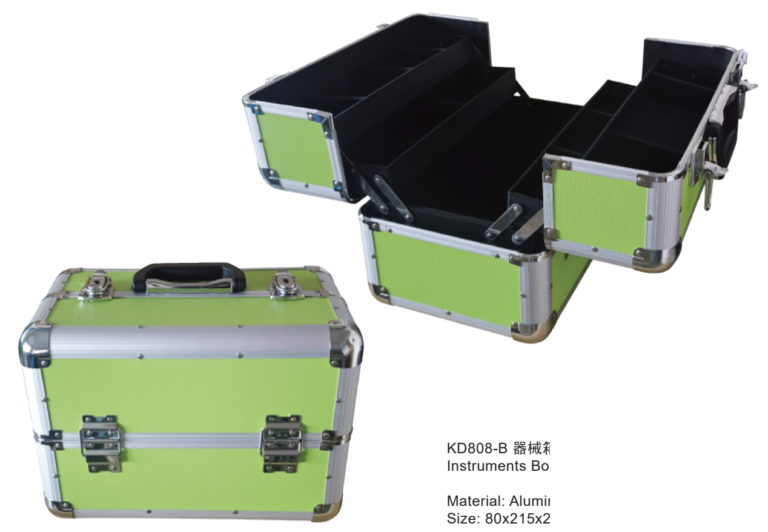 Expandable Aluminium Instrument Case with Trays - ERV-VI-DIA-00006