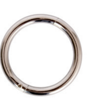 Large Chrome-Plated Cattle Nose Ring - ERV-DF-EQP-00006