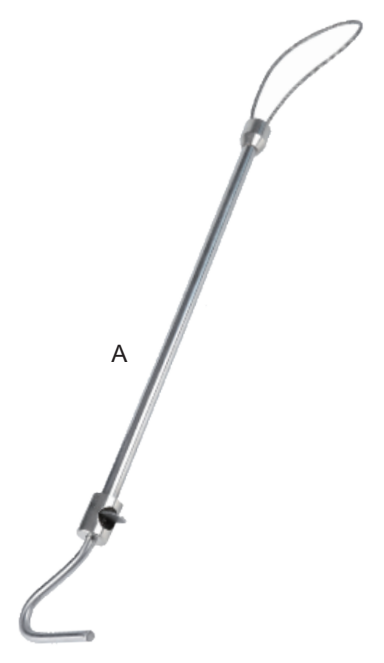 Locking Stainless Steel Pig Holder with S Handle - ERV-VI-FRM-00005