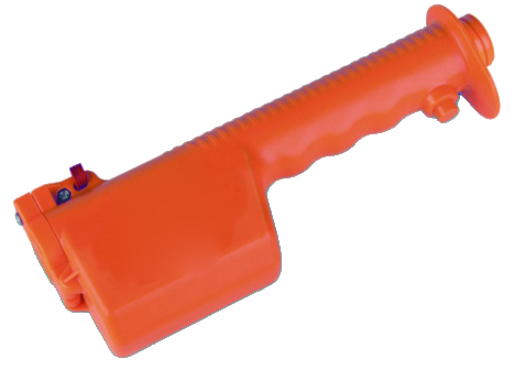 Orange Livestock Prod Handle with Battery Options - orange handle, housing and controls - ERV-VI-RES-00011