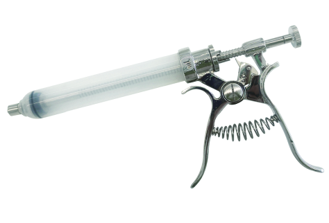 Pistol Veterinary Syringe with Brass Components