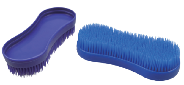 Plastic Horse Brush 16.3 x 6.6 x 3.8 cm - ERV-VI-AUX-00007