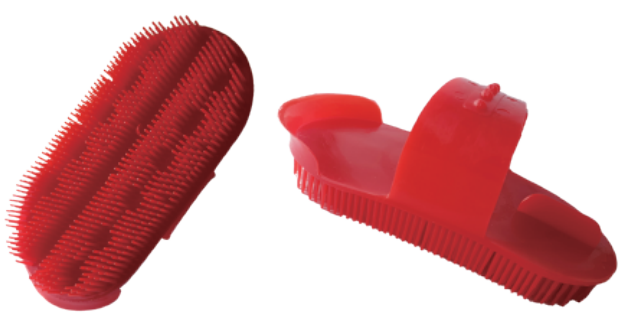 Plastic Horse Brush with Hand Strap - ERV-VI-AUX-00006