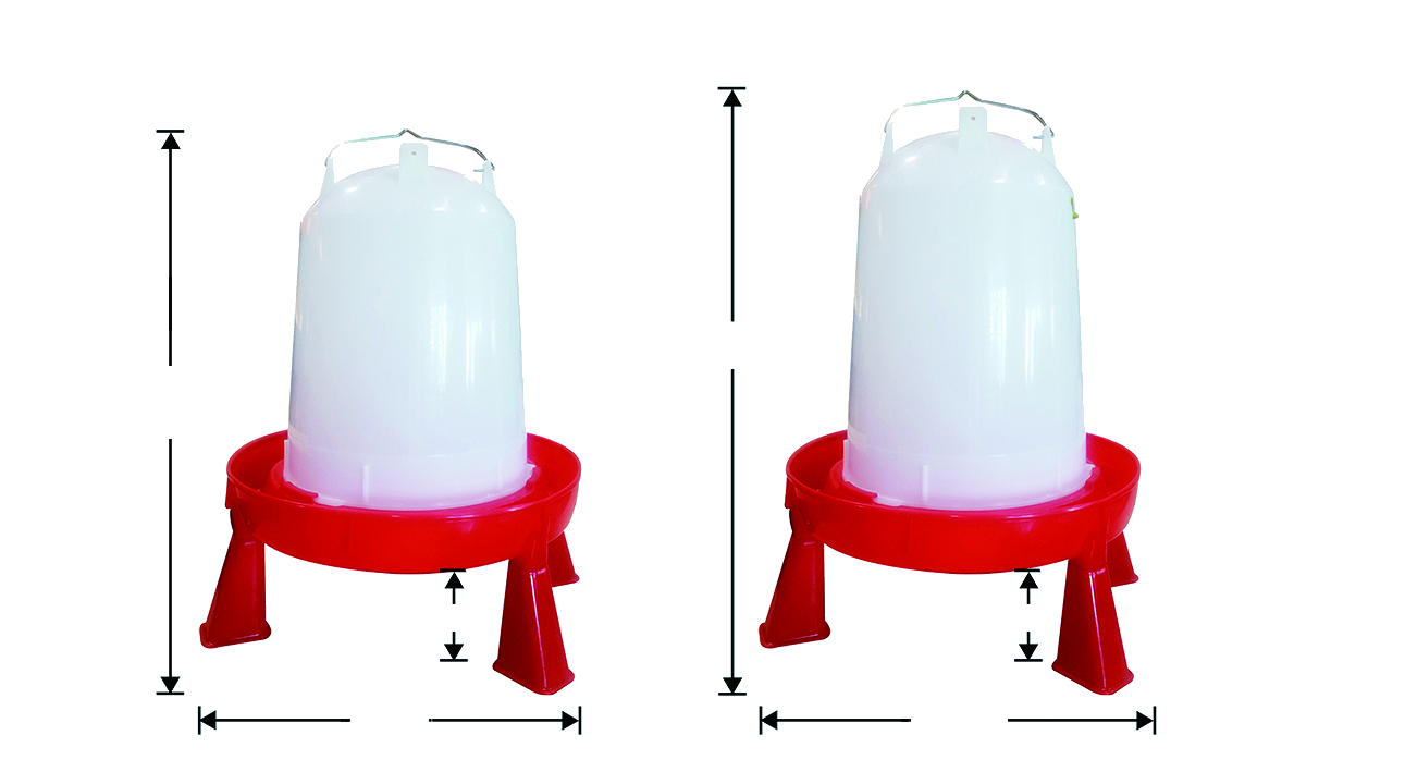 Raised Poultry Drinker, 11 L and 14 L