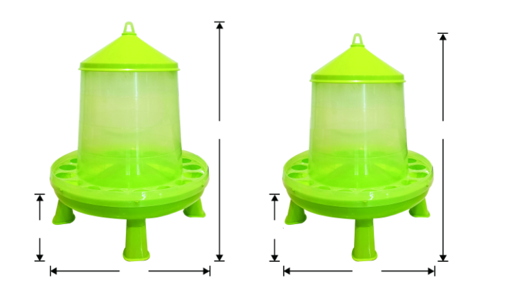 Raised Poultry Feeder, 4 kg and 8 kg
