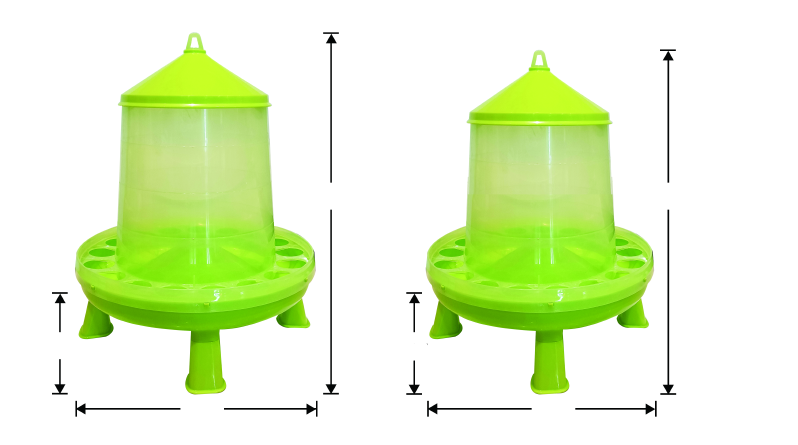 Raised Poultry Feeder, 4 kg and 8 kg