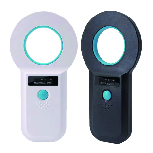 White and black ring-style handheld FDX readers