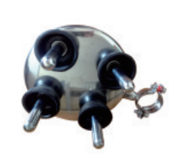 Round Milking Jetter Tray with Black Connectors - ERV-DF-PAR-00022