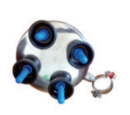 Round Milking Jetter Tray with Blue Socket Rings - ERV-DF-PAR-00023