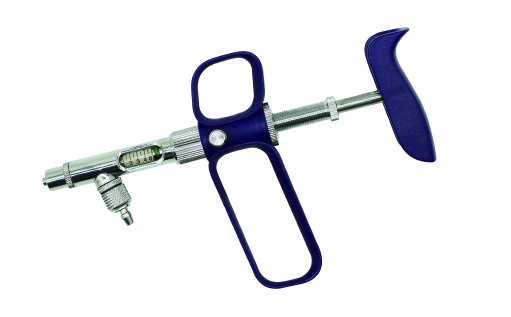 Self-Filling Veterinary Syringe