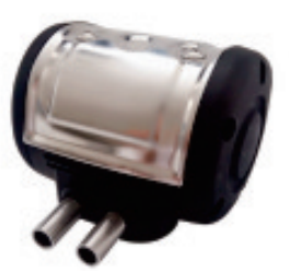 Silver-Cover Pneumatic Milking Pulsator - B - 2 stainless-steel ports - ERV-DF-PUL-00008