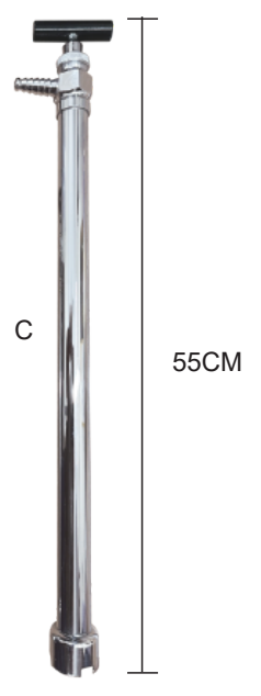 Stainless Steel Veterinary Stomach Pump 55 cm - ERV-VI-EXT-00003