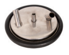 Three-Port Stainless Steel Milking Bucket Lid - ERV-DF-TUB-00016