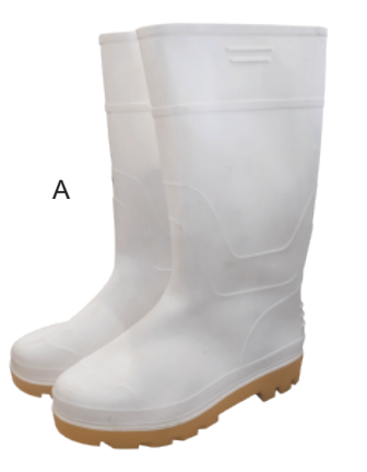 White Lightweight Farm Work Boots - ERV-VI-FRM-00017
