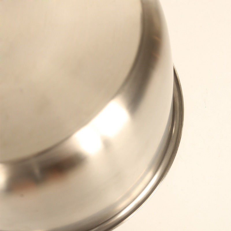 8 L stainless steel calf feeding bowl underside detail