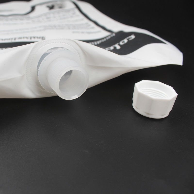 Colostrum bag open outlet and cap