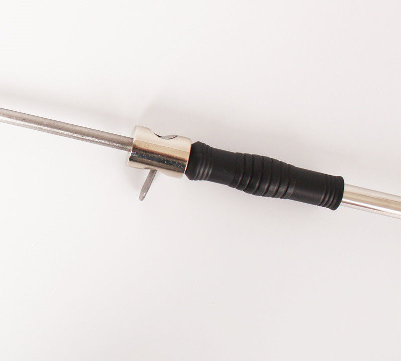 Stainless steel pig holder handle and adjustment detail