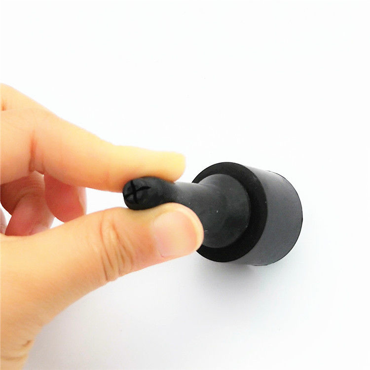Black feeding teat tip opening