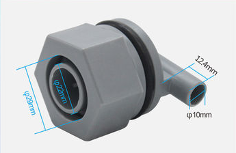 Feeding check valve connection dimensions