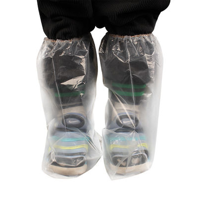 Smaller PE boot cover wearing example