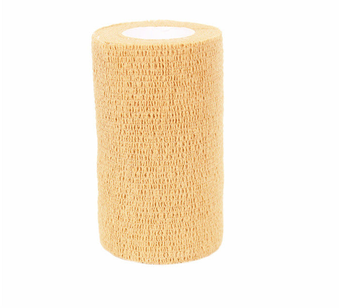 Tan cohesive non-woven bandage roll