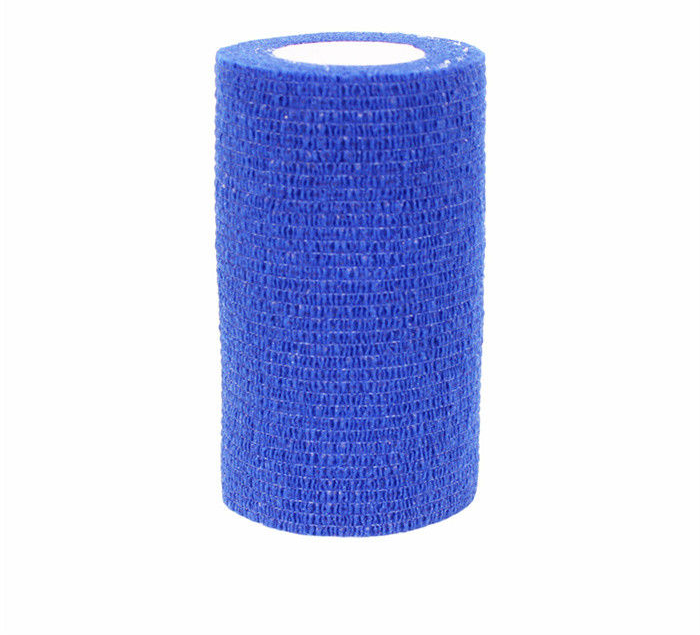 Blue cohesive non-woven bandage roll