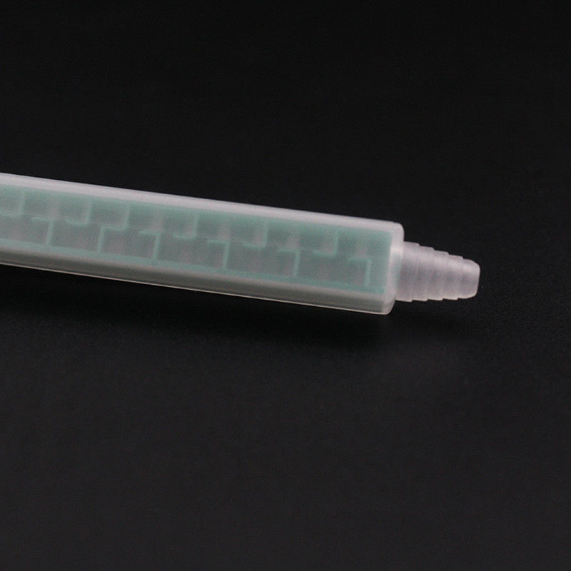 Static mixing nozzle outlet tip
