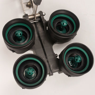 Four-cup jetter tray layout